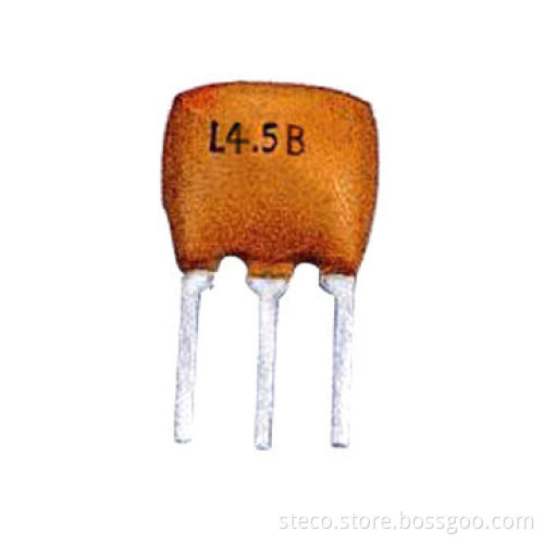 Ceramic Filter with Frequency 4.5M/5.5M/6.0/6.5MHz with Dip Casing